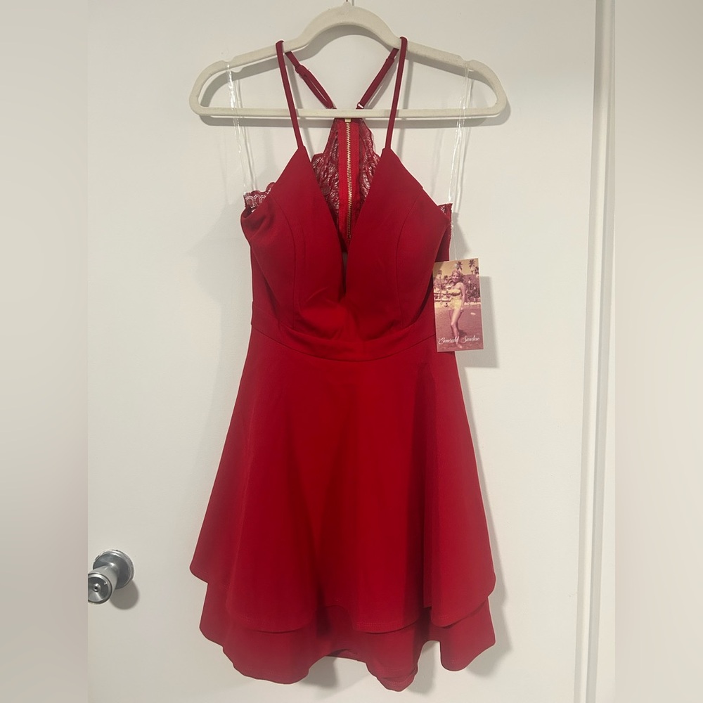 Emerald Sundae Red Dress with Vintage Tag